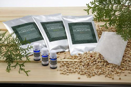 間伐材を利用した入浴材(剤)の『FORESTSPA』(フォレストスパ)