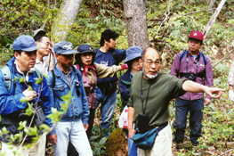 船形山での活動の様子